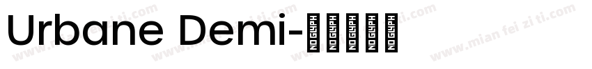 Urbane Demi字体转换